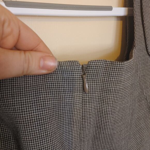 Tahari Arthur S. Levine Y2K Career SIze 16 Brown White Professional Career Dress - Picture 11 of 11